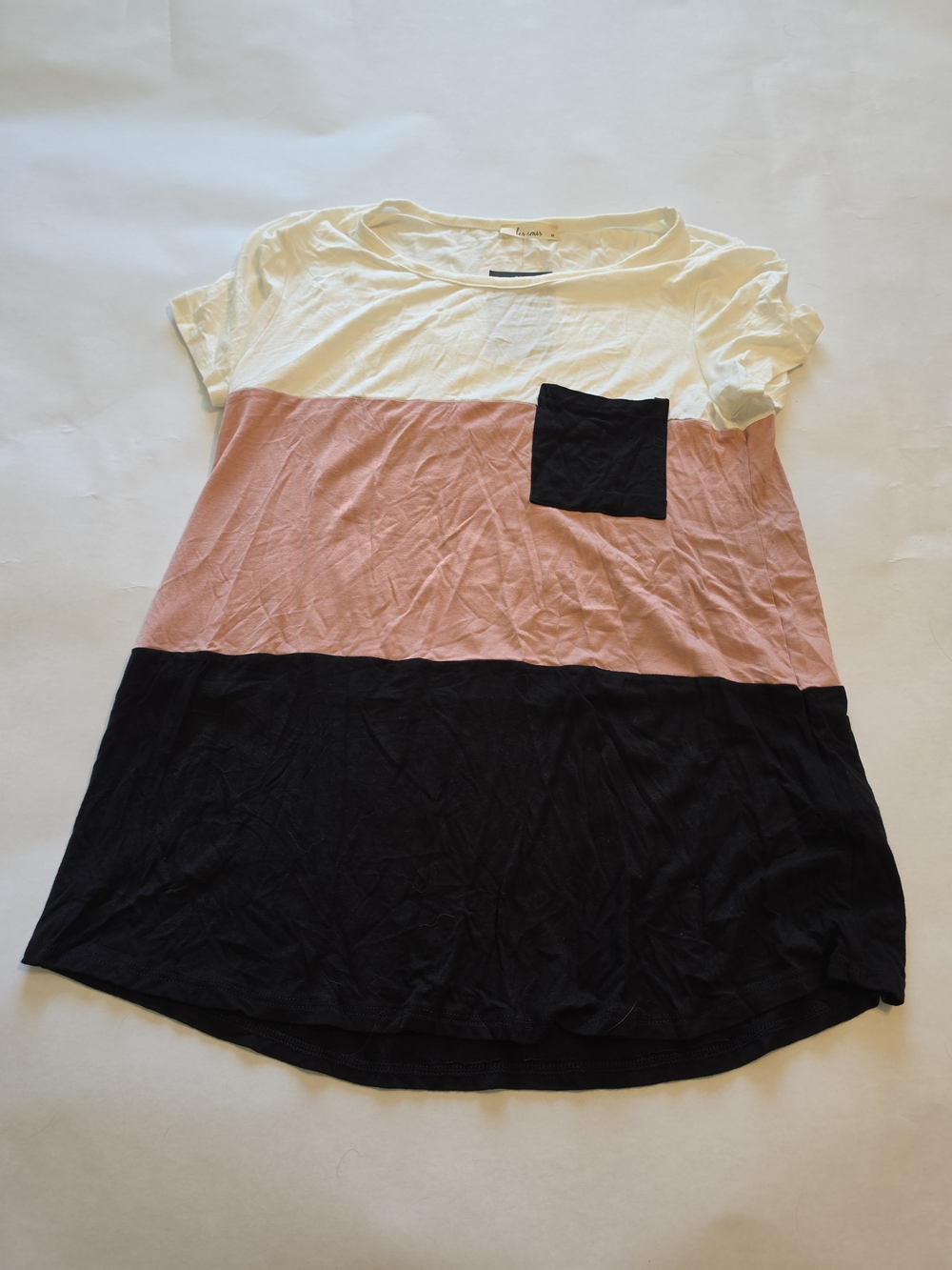 Bates White Crewneck Tee with Branded Tag